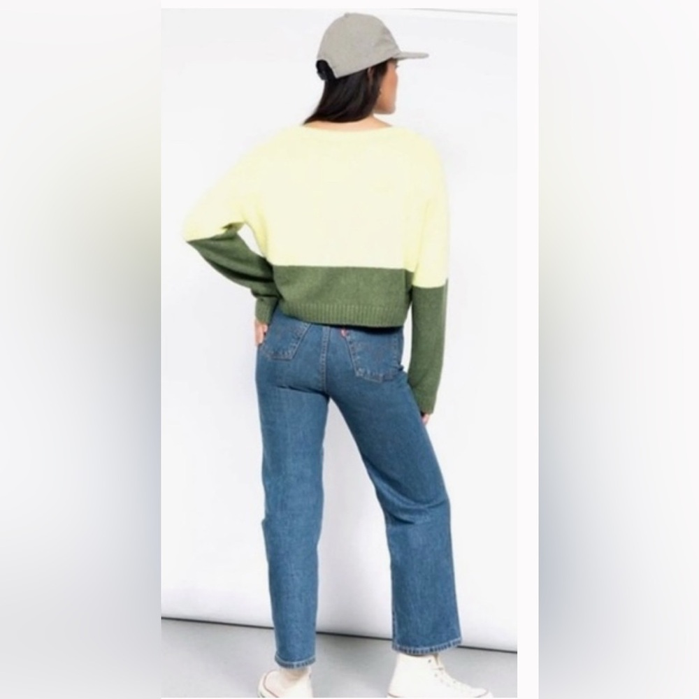BP Wildfang Colorblock cropped sweater XS - Picture 3 of 11